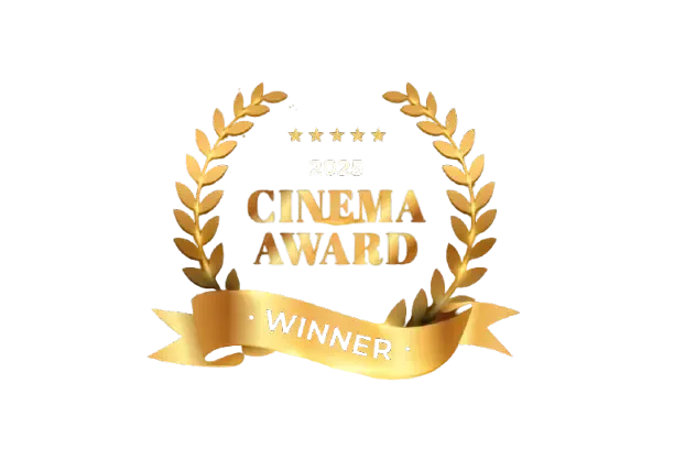 Andreas Szakacs receiving a film award for outstanding performance in international cinema