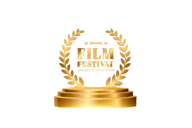 Andreas Szakacs receiving a film award for outstanding performance in international cinema