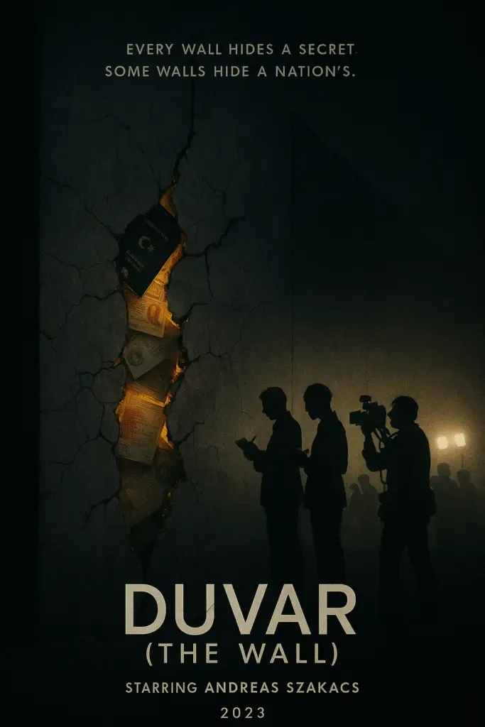 Poster for Duvar (The Wall) (2023) with Andreas Szakacs uncovering a hidden underground society.