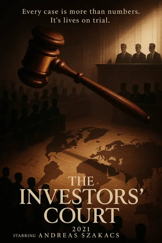 Movie poster of The Investors’ Court (2024) starring Andreas Szakacs in a power-driven courtroom drama.